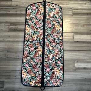 Avon Floral Garden Vintage Travel Vacation Suit Garment Carry On Foldable Bag